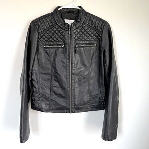 New York & Company black moto jacket